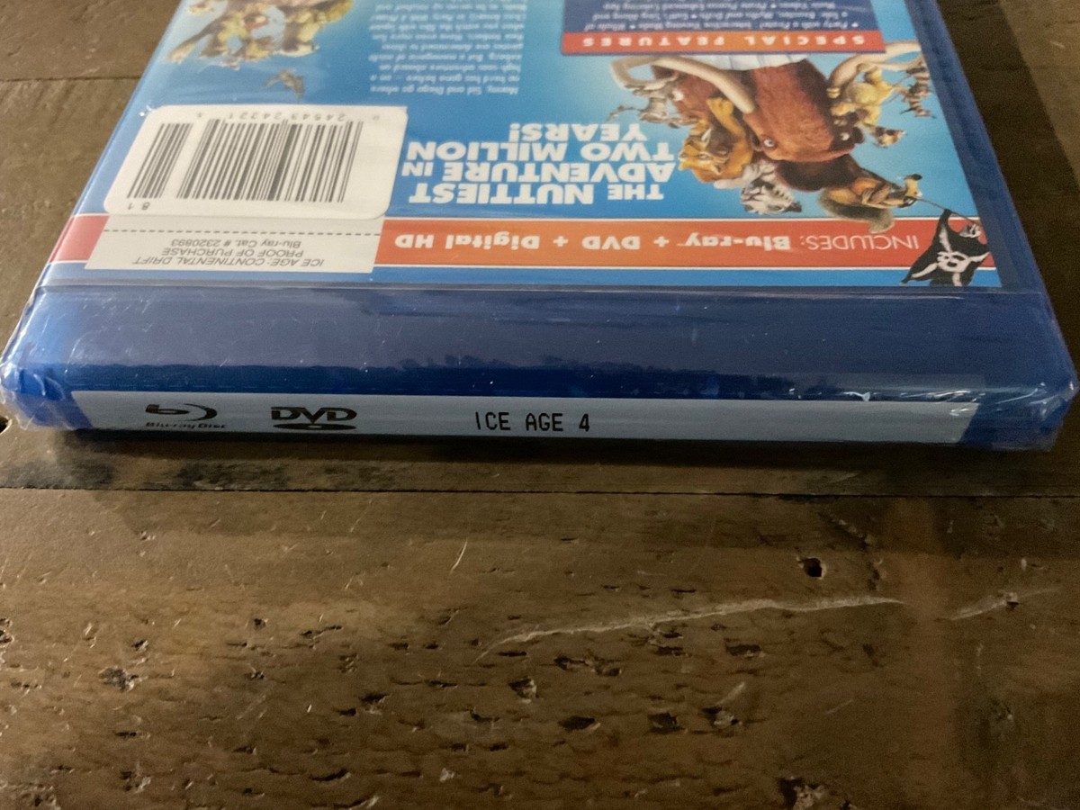 Ice Age CONTINENTAL Drift Blu Ray DVD Digital Copy Film Slipcover