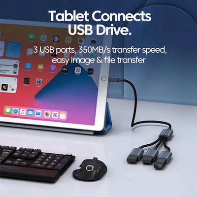 USB 2.0 Hub 4-Port Verlängerungskabel Adapter Multi Splitter Kabel