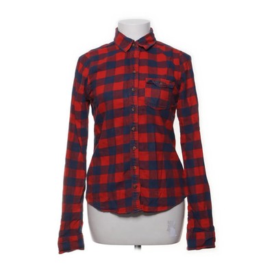 Abercrombie & Fitch, Flanellhemd, Größe: S, Rot/Blau, Baumwolle, Karo #VRd