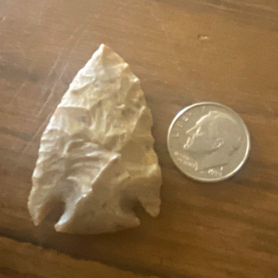 Knapped Stone Arrowhead Projectile Point Artifact