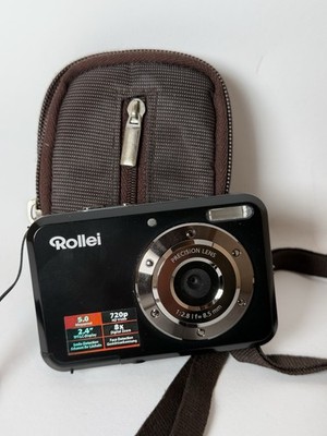 Rollei Digitalkamera 5MP   720p HD   mit Tasche   Retro Kamera Zubehörpaket