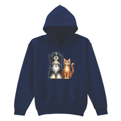 Shaggy Hund Katze Freunde Haustier Tier Kinder Hoodie Kinder Kapuzenpullover
