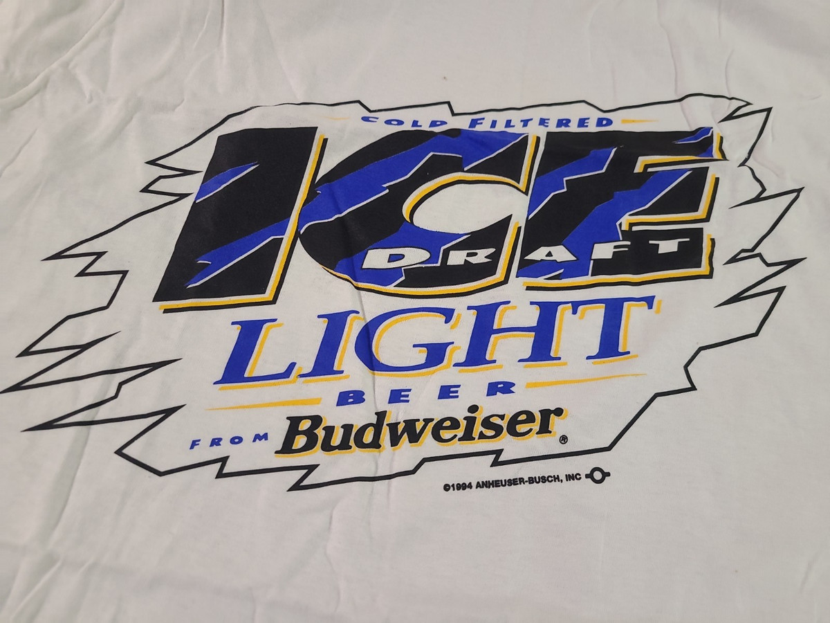 Vintage Budweiser Shirt Extra Large 1994 Ice Draft Bud Light Beer Logo USA View 3