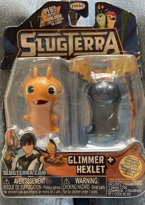 SLUGTERRA Glimmer and Hexlet Figures, Fun Kids Game Toy, New Package Damage