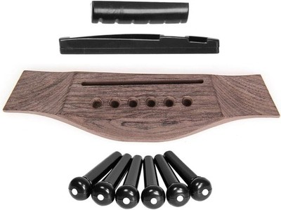 4-saitige Gitarrenteile aus Palisander, Steg und Sattelmutter und Muschelpunkt