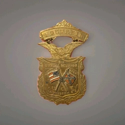 Antique UCV United Confederate Veterans Reunion Souvenir Pin 1899 Civil War