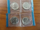 1974 P&D Roosevelt Dimes 4 each  Mint Cello Unc 8  total! Lot Z99