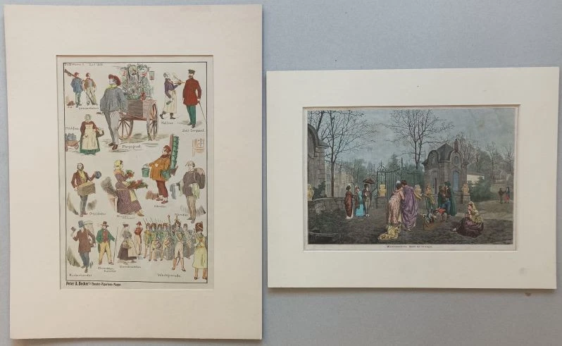 Puppentheater Ballett Schauspieler Marionetten-Spiel 13 Druckgraphiken 1873-1919 - Bild 2 von 4