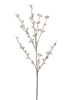 Artplants KüNstlicher Zweig WeidenkäTzchen Noklev Mit BlüTen, Rosa, 85Cm