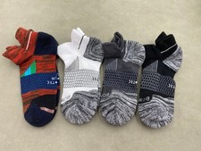 4 Pairs Bombas Honeycomb RUN Ankle Socks Women Size M 8-10.5