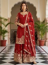 Salwar Kameez Pakistani Indian Wedding Party Wear Dress Bollywood Palazzo Suit
