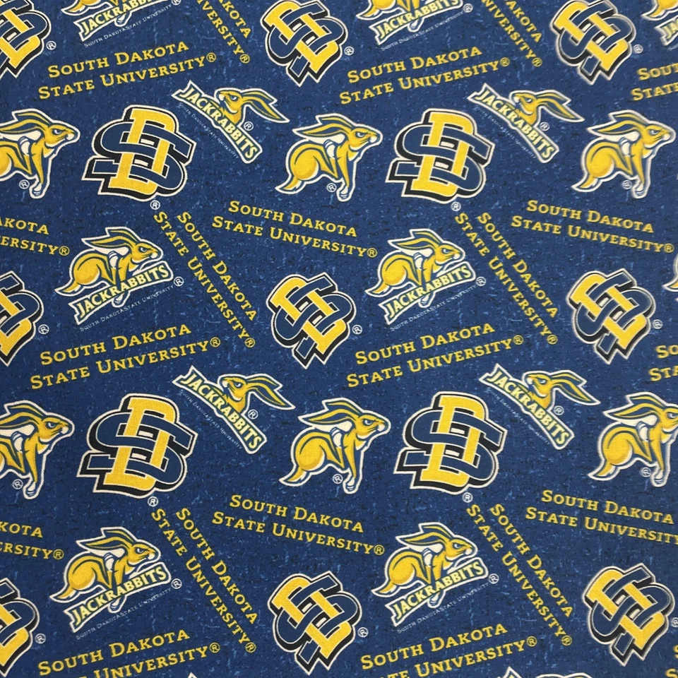 BENARTEX 100% Cotton South Dakota State University (SDSU) Jackrabbits Fabric