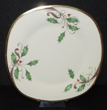 LENOX HOLIDAY NOUVEAU 10 3/4" DIAMETER SQUARE ACCENT DINNER PLATE