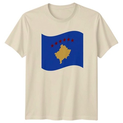 T-Shirt Kosovo Karte wehende Flagge Erbe Kosovo Geburtstag Geschenk für Sie und Ihn