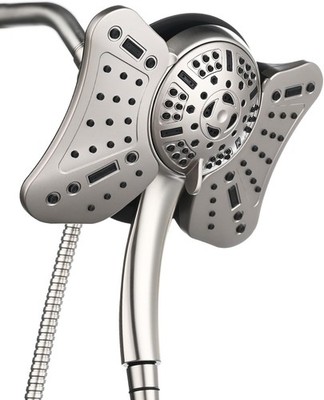 2.5GPM Shower Head with Handheld Spray Combo: 2 in 1 Rainfall Shower Heads high