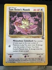 Pokémon TCG Team Rockets Meowth #18 Black Star Promo Card