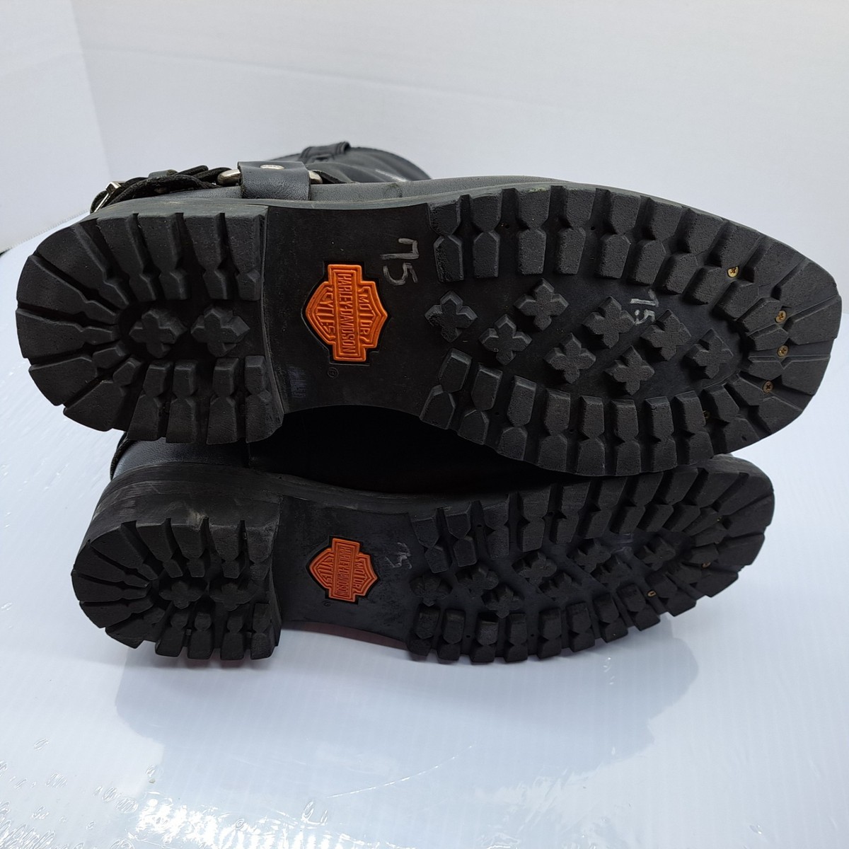 Harley Davidson Mens 13 Riding Boots Embroidered Eagle Harness Buckle & O-Ring ?SOLD? Harley Davidson eagle embroidered harness boots  main image 4