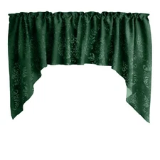 lovemyfabric Velvet Embossed Damask Swag Window Valance 54" X 36"