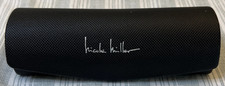 NICOLE MILLER Black Eyeglass Case Sun Glasses Hard Case snap closure