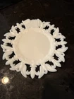 Vintage Westmoreland Milk Glass American Flag with Eagles Plate