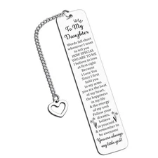 Daughter Bookmarks from Mom Easter Gifts for Daughter Book Lovers Gifts for G...