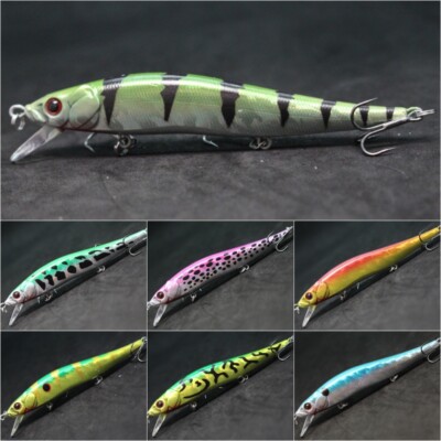 Jerkbait Fishing Lure Bait For Bass wLure 4 3/4 inch Minnow Floating M262S