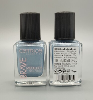 2x Catrice: BRAVE METALLICS Nail Polish - 03 Million Dollars Baby - 2x 10,5 ml