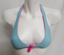 TUCKER  TATE REVERSIBLE HALTER KNOT SWIM BIKINI TOP PINK BLUE SIZE 12 NEW  34
