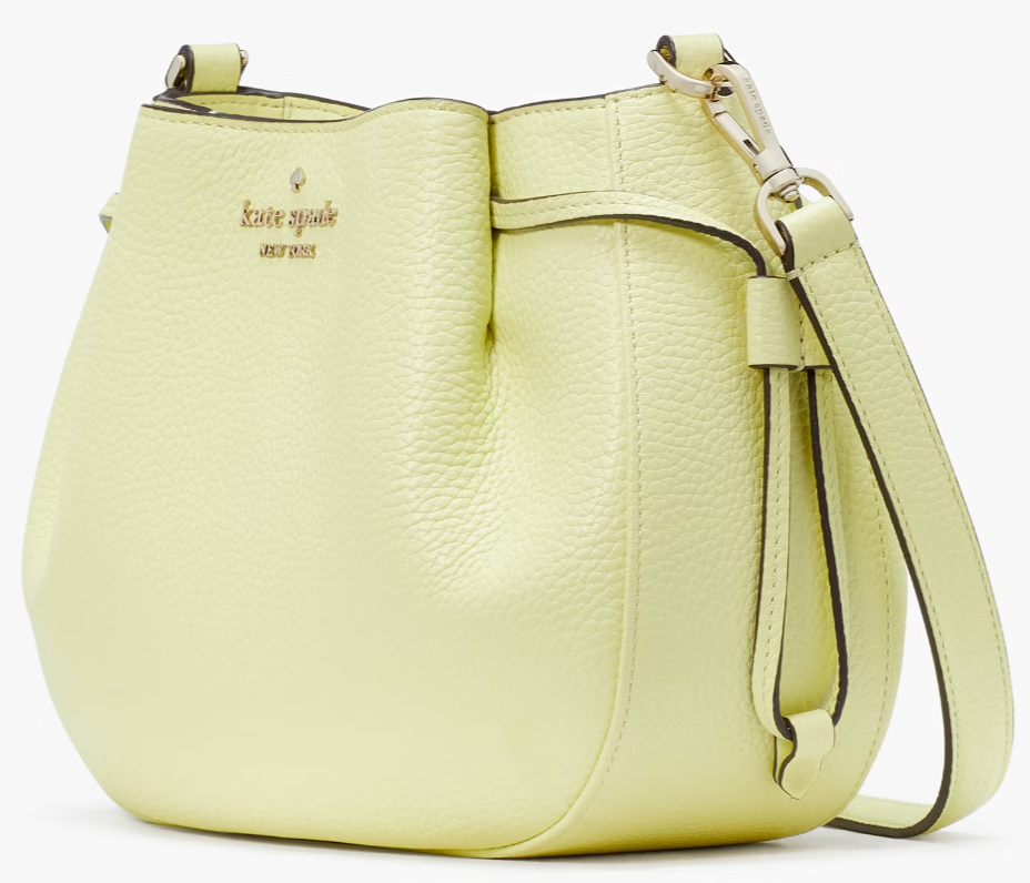 Kate Spade Dumpling Leather Crossbody Bag KE477 Tennis Ball Kate Spade Dumpling Leather Crossbody Bag KE477 Tennis Ball