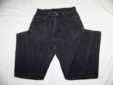 Vintage Levi s Black Denim Jeans - 10950 - Measures 27 x 29 - Orange Tab