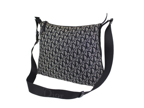 Christian Dior Trotter Lona Azul Marino Bandolera Bolso para el Hombro  ODS0002 | eBay