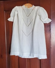 Child's Antique Fine Cotton Batiste Dress