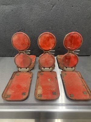 Vintage Set Of 3 Arrow N 150 Reflect-O-Flare Roadside Emergency Reflectors H