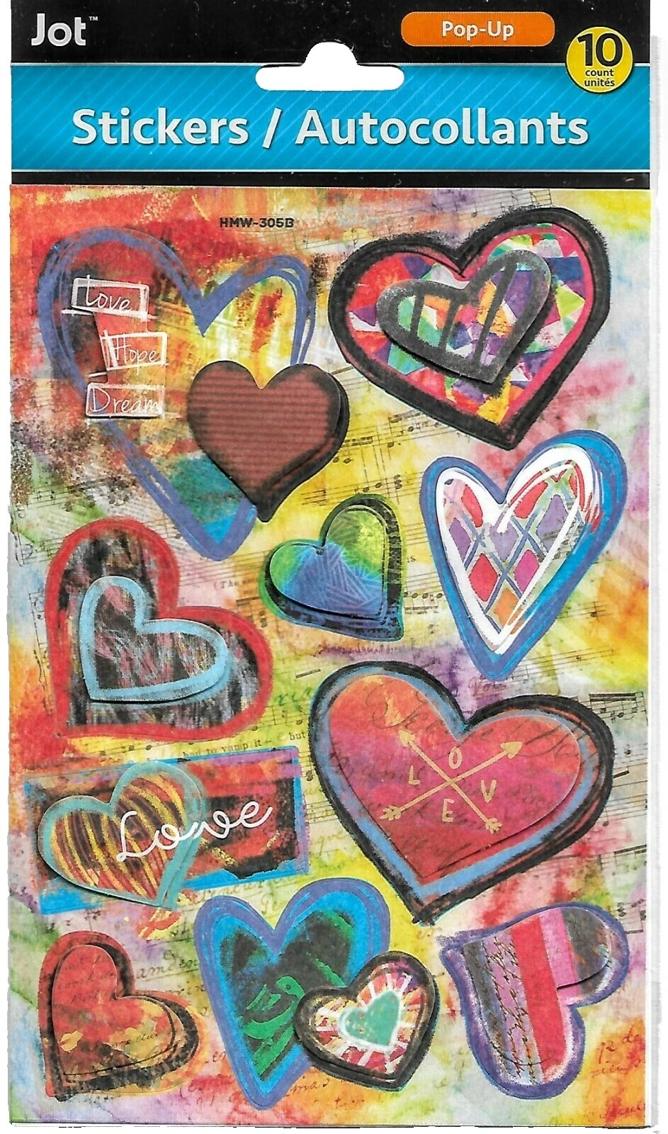 El Amor Pegatinas Scrapbooking dimensional Multi-color