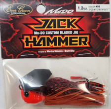 RARE 1.2 oz Modo Z-man Evergeen Jack Hammer Fire Craw Chatterbait bladed jig