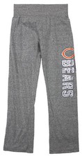 NFL Football Youth Girls Chicago Bears Fashion Lounge Pants, Heather Grey
