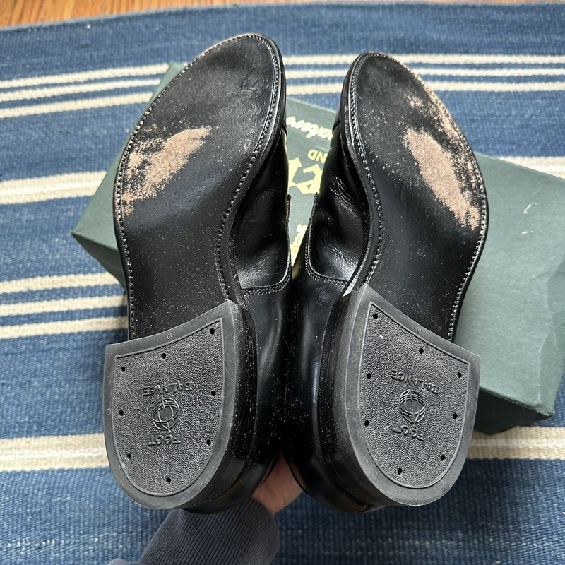 Alden 558 Black Calfskin Straight Tip Blucher Alden Model Project