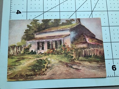   Vintage An Old Monterey Adobe   Postcard -   