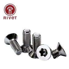 316 A4-70 GB2673 M3 M4 M5 M6  flat head machine security screws 20/50/100 PCS