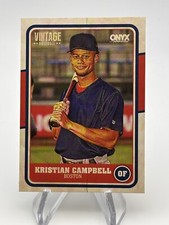 KRISTIAN CAMPBELL 2025 ONYX VINTAGE BASEBALL BASE CARD RED SOX PROSPECT