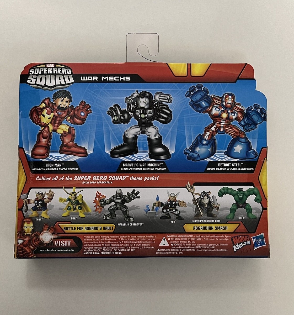 NEW Marvel Super Hero Squad War Mechs Set IRON MAN, WAR MACHINE