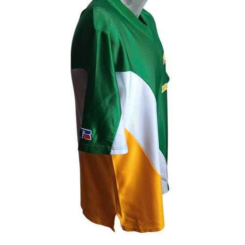 Vtg Women's Large Basketball Jersey Basketball Green/White/Yellow Russell USA - 第 3/5 張圖片