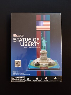 CubicFun World's Great Architecture - Freiheitsstatue - 3D Puzzle/Modellbausatz 
