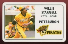 1981 Perma Graphics Super Star Baseball Card Willie Stargell Pittsburgh Pirates