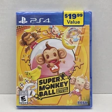 SUPER MONKEY BALL BANANA BLITZ HD PlayStation 4  BRAND NEW Sealed PS4