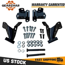 Engine Motor Mounts Bracket Set For 1955-1957 Chevy Belair V-8 Motor, Side Mount