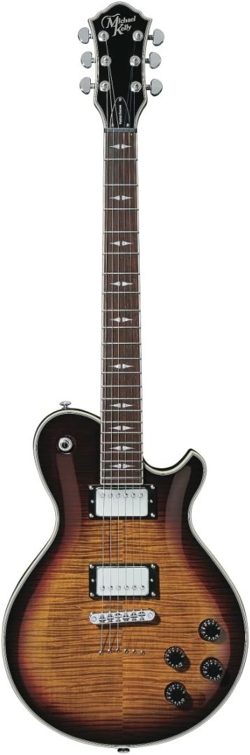 Michael Kelly Patriot Decree Caramel Burst Single Cutaway Electric Guitar