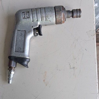 Ingersoll Rand Pneumatic Drill Powerful Industrial Tool Silver Metal.*FREE SHIP*