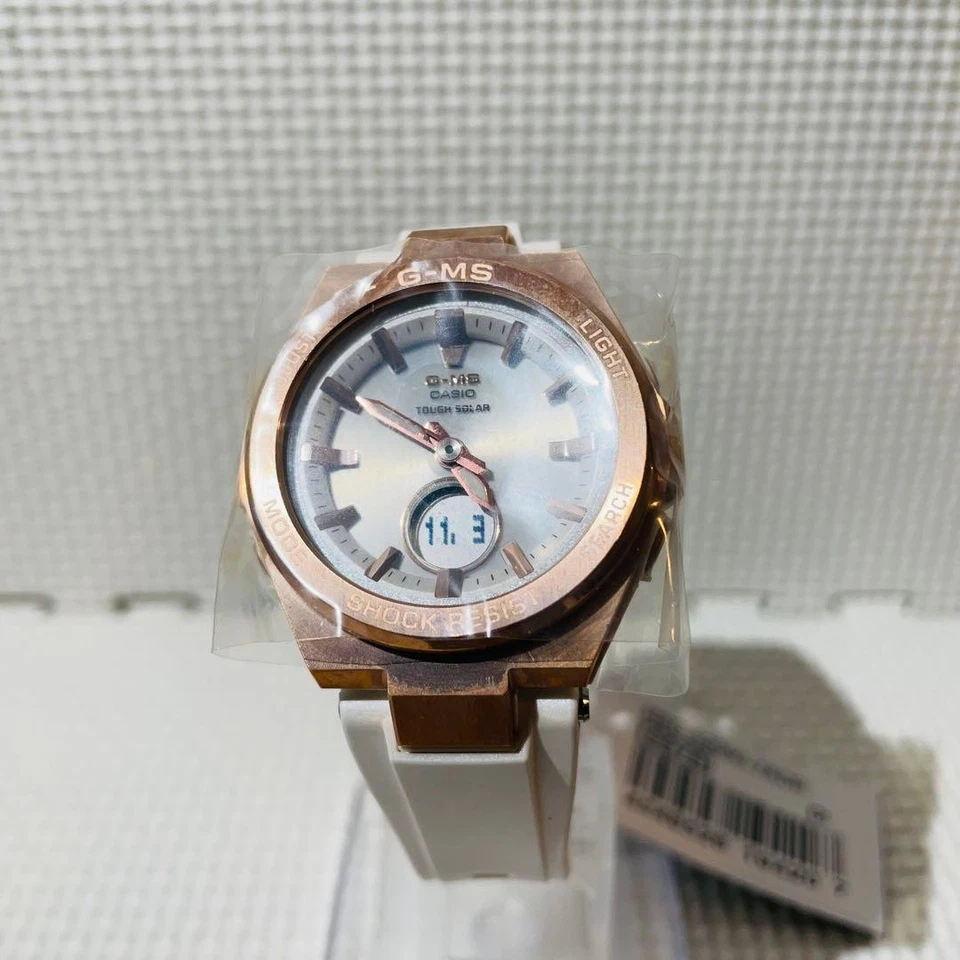 Casio Baby-G G-MS MSG-S200 Rose Gold White Rubber Strap Watch - Image 4 of 4