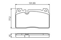1X Bosch 0 986 494 702 Bremsbelagsatz Scheibenbremse FüR Audi